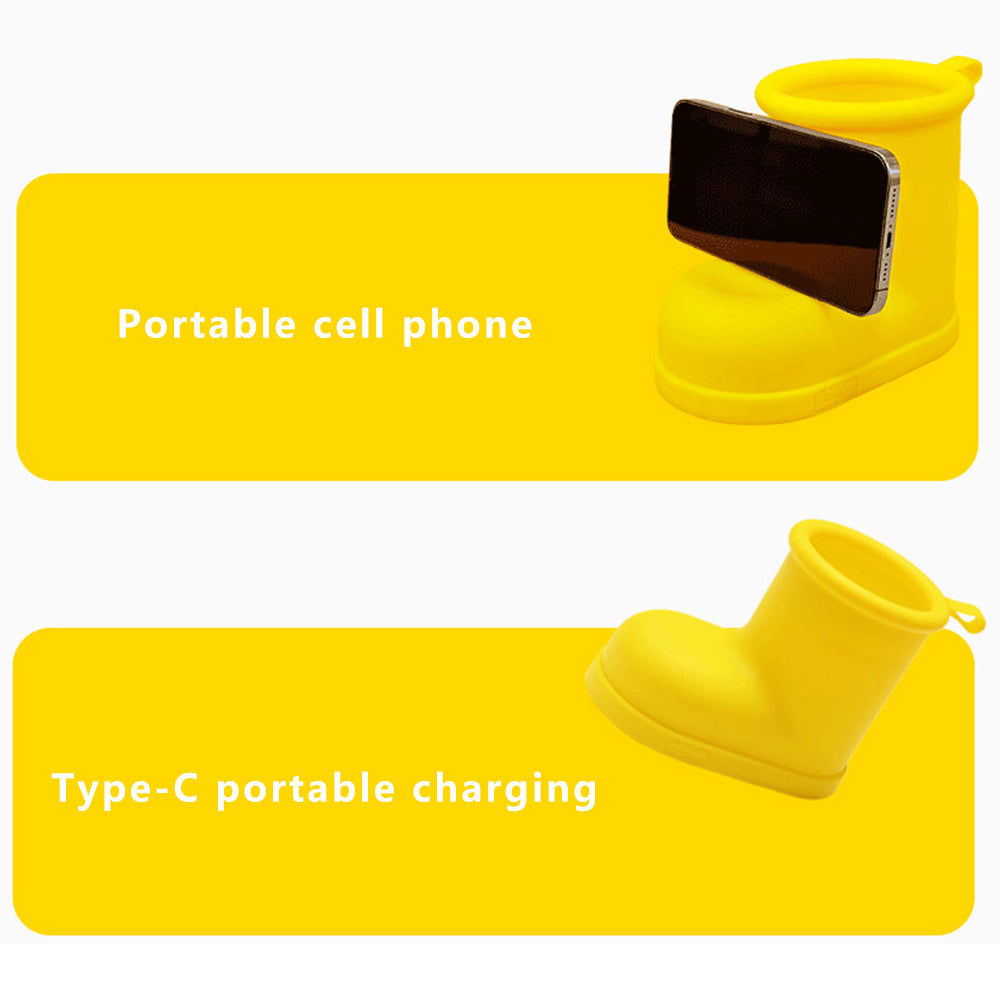 NOFUN DESIGN NF-04 Rain Shoe Shape Silicone Touch Night Lamp 3 Dimming Modes USB Charging Light NOFUN DESIGN NF-04 Rain Shoe Shape Silicone Touch Night Lamp 3 Dimming Modes USB Charging Light